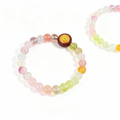 BodhiPulse ‘The Conch - Pure Resonance’ 22-bead natural precious crystal bracelet from The Seven Jewels Pure Land Collection, for clarity and harmony.